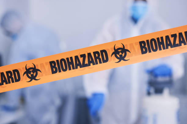 Professional Biohazard Cleanup technician working in Lakehurst, NJ